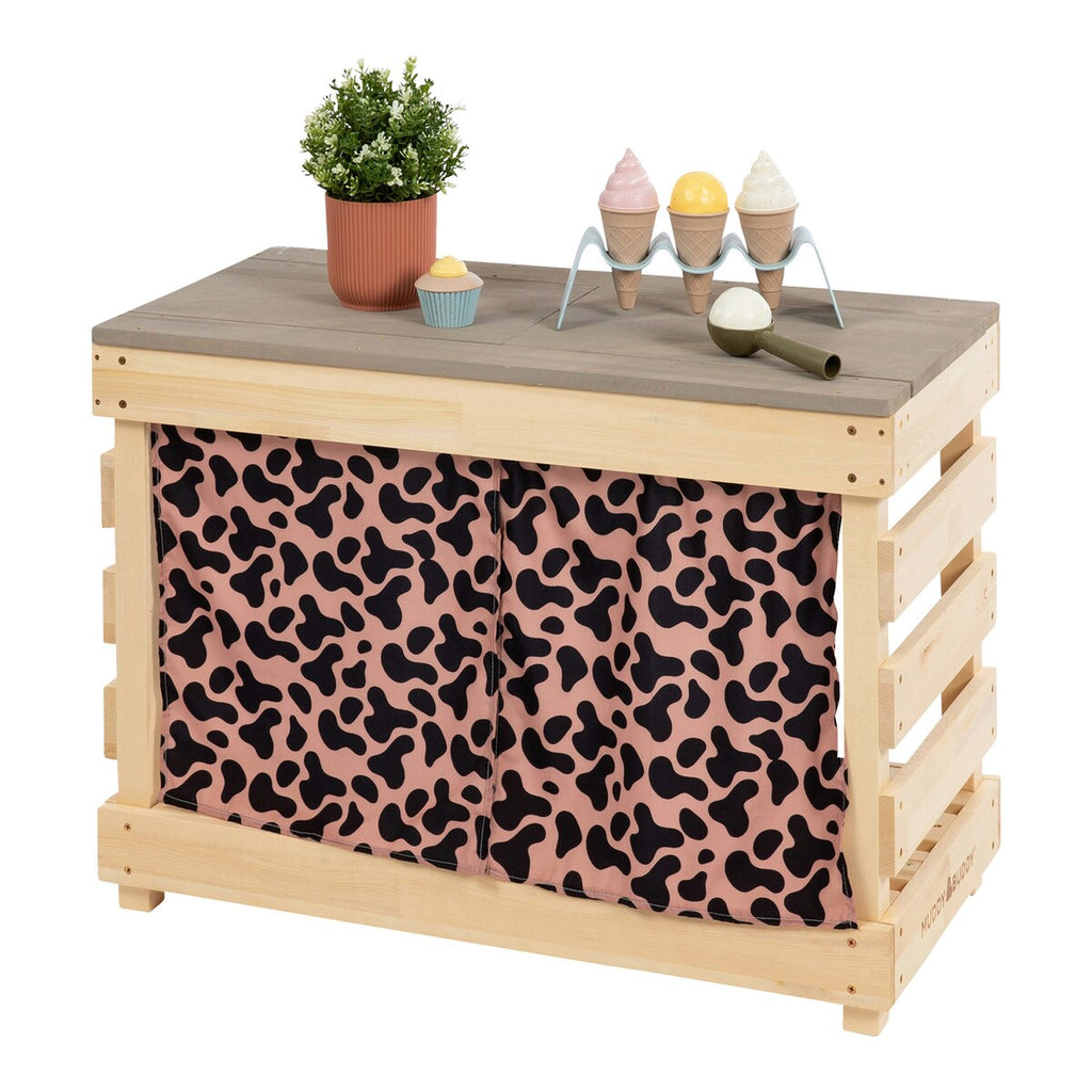 Søletebord Little Leo 80x40x55 cm sypresstre forfra