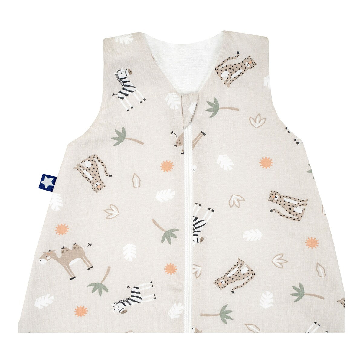 Bakside av Sommer sovepose jersey 0.5 TOG bomull
