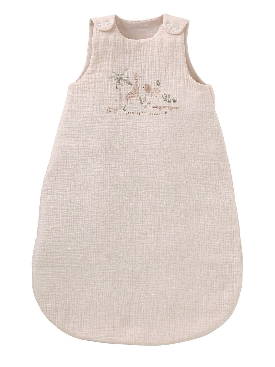 Sommersovepose for baby musselin bomull TOG 1 forfra