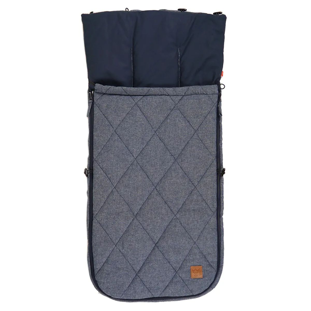 Sommervognpose Nikko i bomull, 89 x 40 cm, Navy Melange forfra