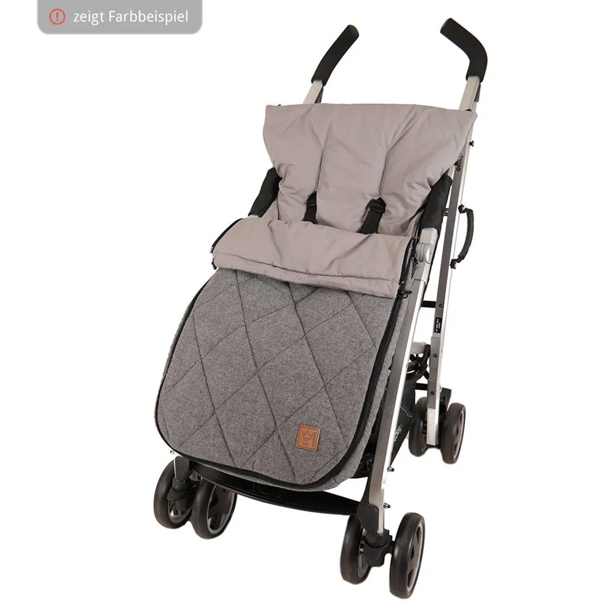 Sommervognpose Nikko i bomull, 89 x 40 cm, Navy Melange pakket sammen