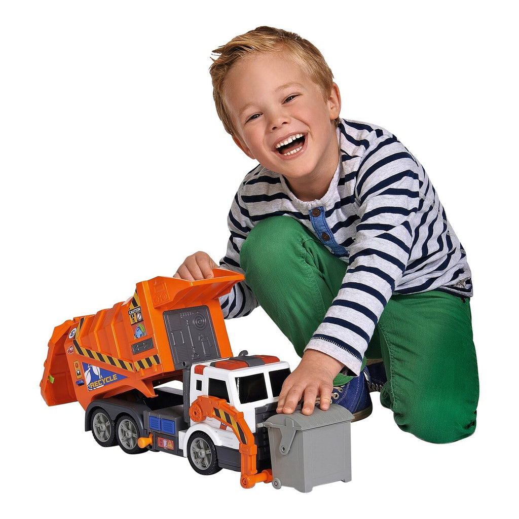 Søppelbil Garbage Truck med lyd og lys 46 cm detalj av gaffel