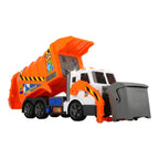 Søppelbil Garbage Truck med lyd og lys 46 cm med søppelbøtte festet