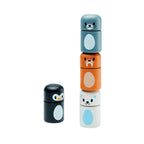 Sorteringsspill polardyr i tre 4 figurer bakside