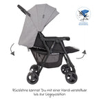 Søsken- og tvillingvogn DuoRider 12,1 kg nærbilde av sete