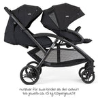Søskenvogn Evalite Duo 10 kg bakside