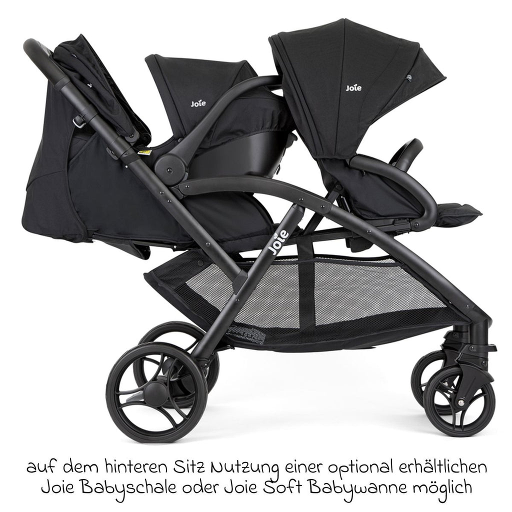 Søskenvogn Evalite Duo 10 kg sammenfoldet
