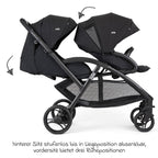 Sideprofil av Søskenvogn Evalite Duo 10 kg