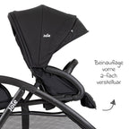 Søskenvogn Evalite Duo 10 kg med solskjerm