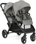 Søskenvogn Evalite Duo tandem 11 kg sammenleggbar forfra