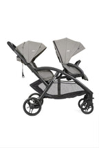 Detalj av hjul på Søskenvogn Evalite Duo tandem 11 kg sammenleggbar