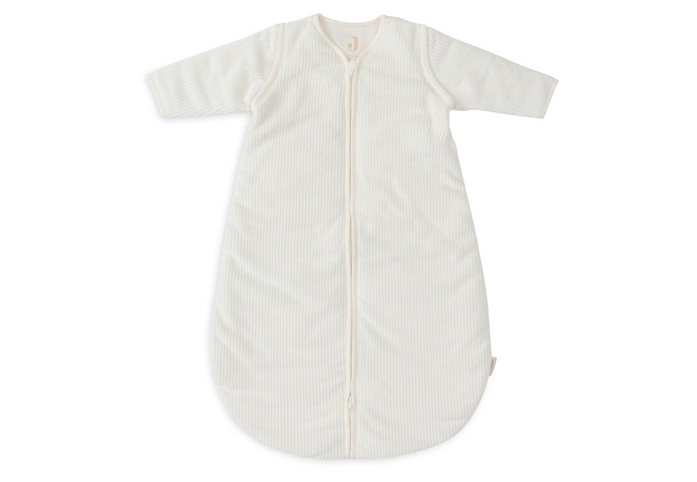 Sovepose med avtagbare ermer 90 cm Rib Ivory forfra