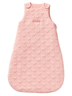 Detalj av stoff og mønster på sovepose baby jacquard jersey TOG 2,5 Øko-Tex