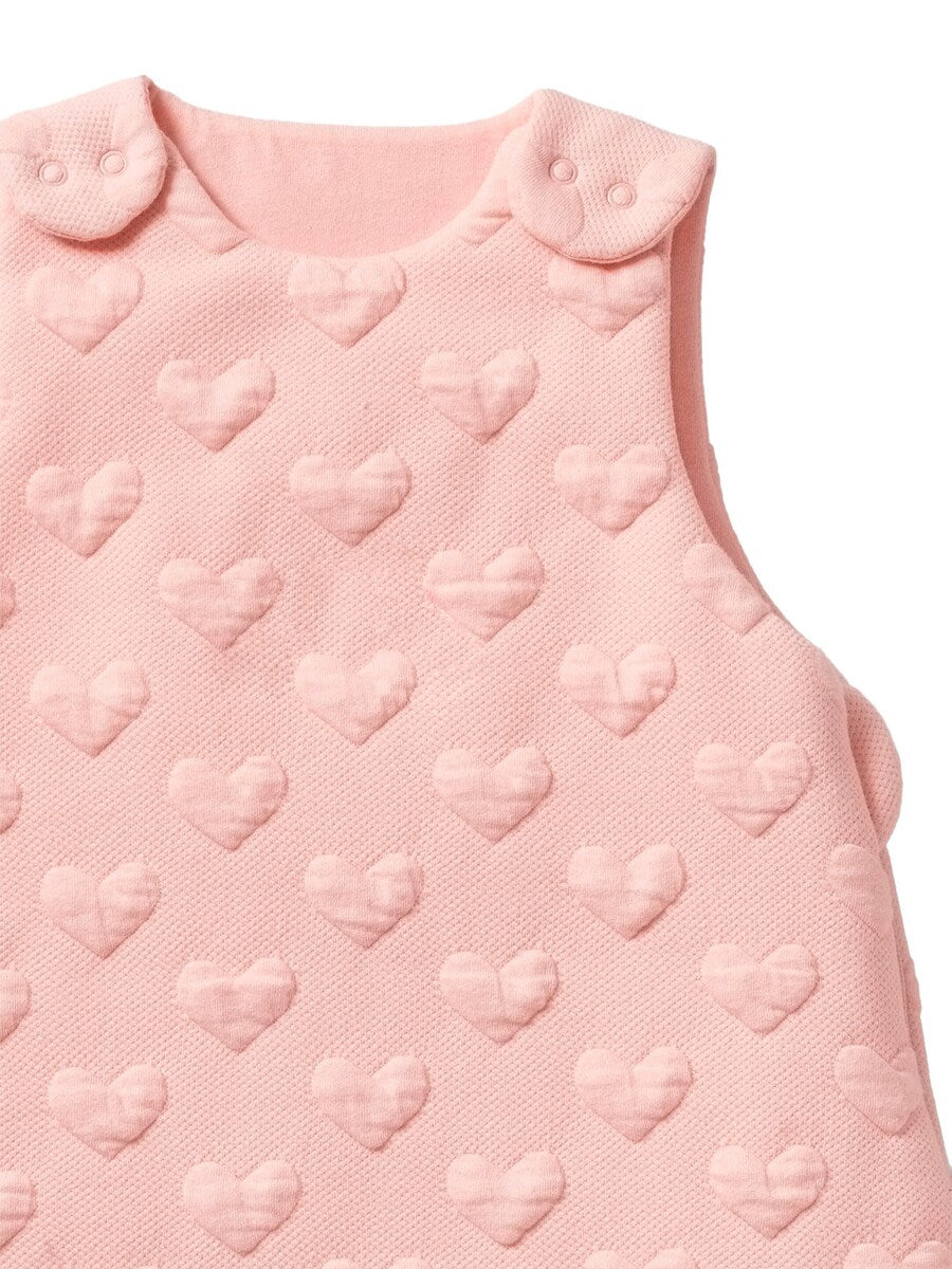 Sovepose baby jacquard jersey TOG 2,5 Øko-Tex vist i bruk