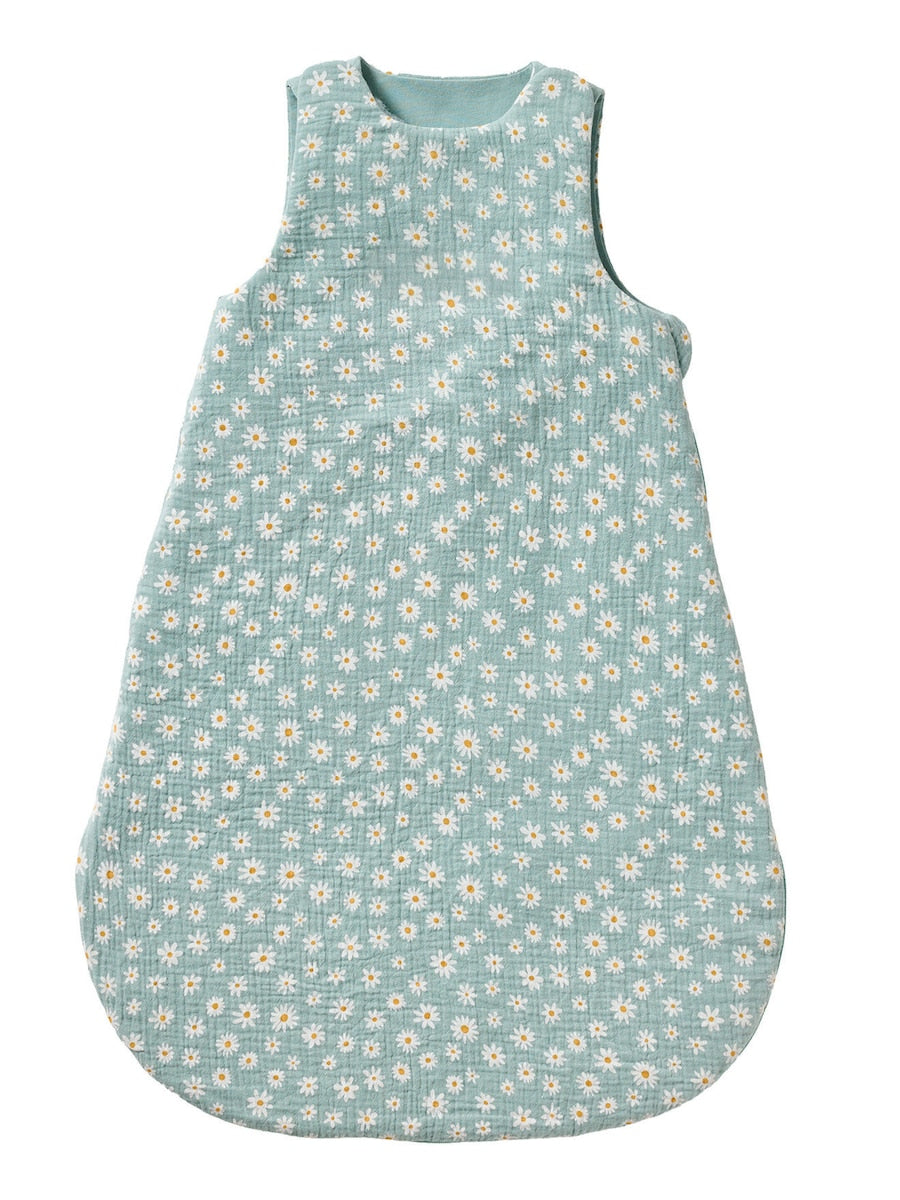 Sovepose baby sommer musselin blomstermotiv TOG 1 trykknapper