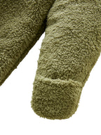 Nærbilde av stoff og fôr på Sovepose baby til bil i mikrofiber, TOG 3,5