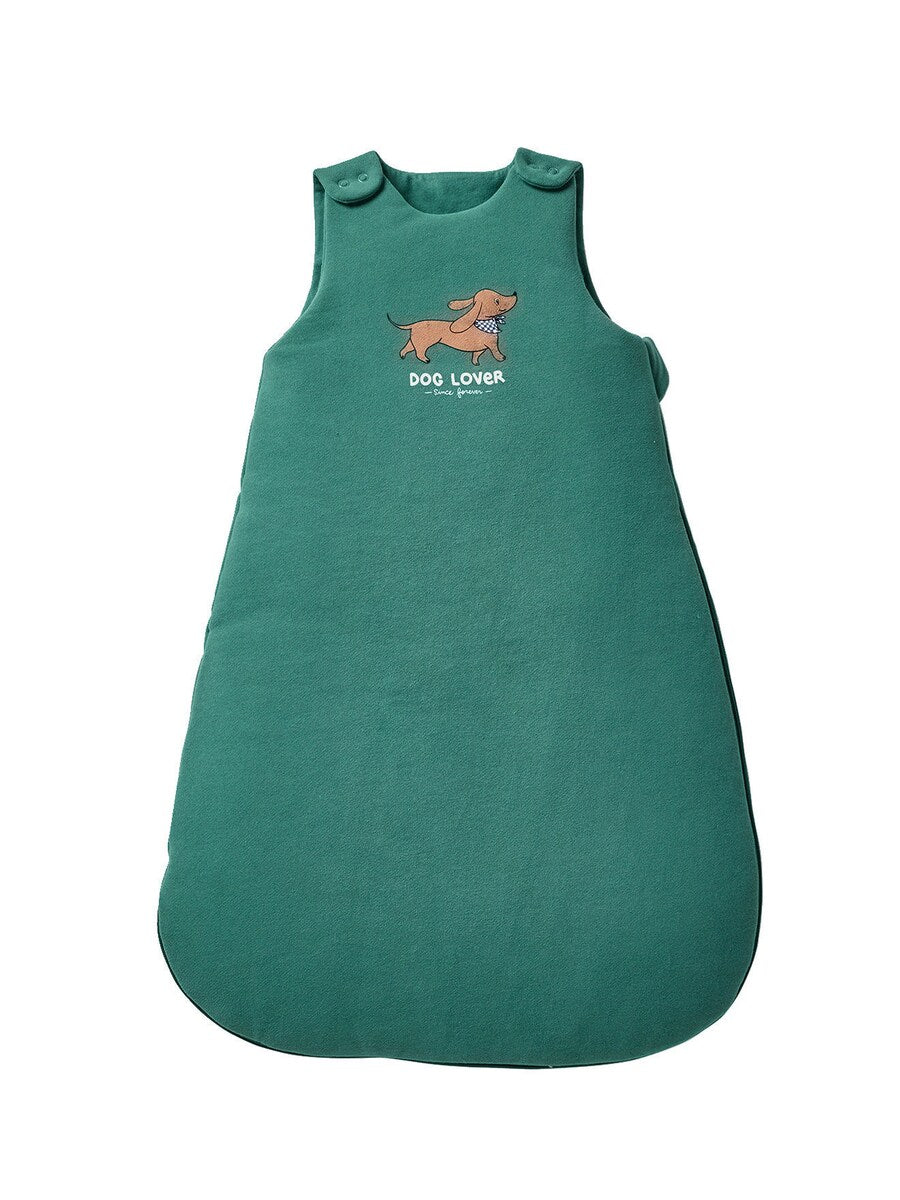 Sovepose for baby DACKEL med avtakbare ermer bakside