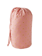 Sovepose for barn med kattemotiv rosa detalj med kattehode