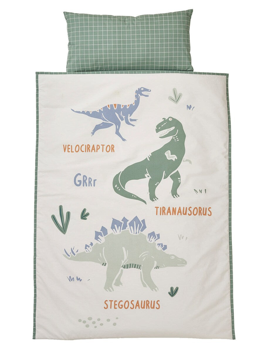 Bakside av Sovepose for barn MINILI DINOSAURIER med madrass bomull