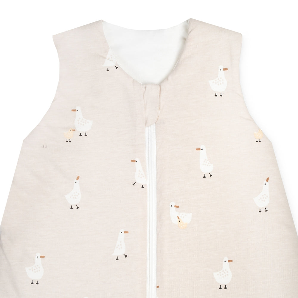 Sovepose jersey Little Goose 80 cm OEKO-TEX detalj av glidelås