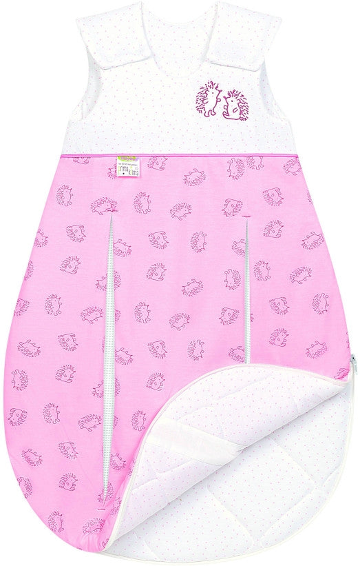 Sovepose jersey med pinnsvinmotiv pudderrosa 90 cm fra Odenwälder