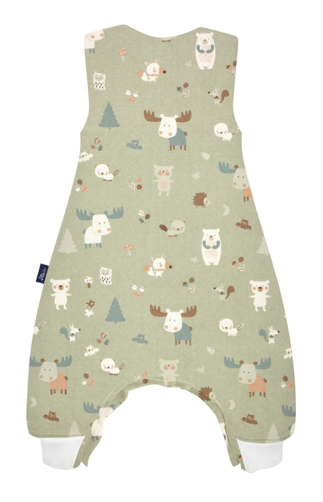 Sovepose med ben Light 100 cm baby forest detalj av trykknapper