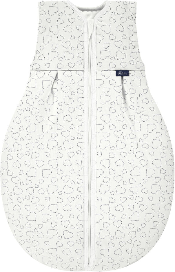 Sovepose Thermo Hearts white 110 cm pæreform bomull fra Alvi