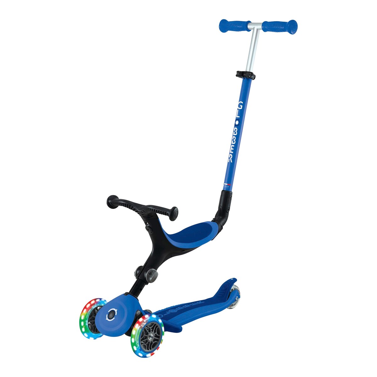 Bakside av Sparkesykkel 3-i-1 Go-Up Active med lyshjul