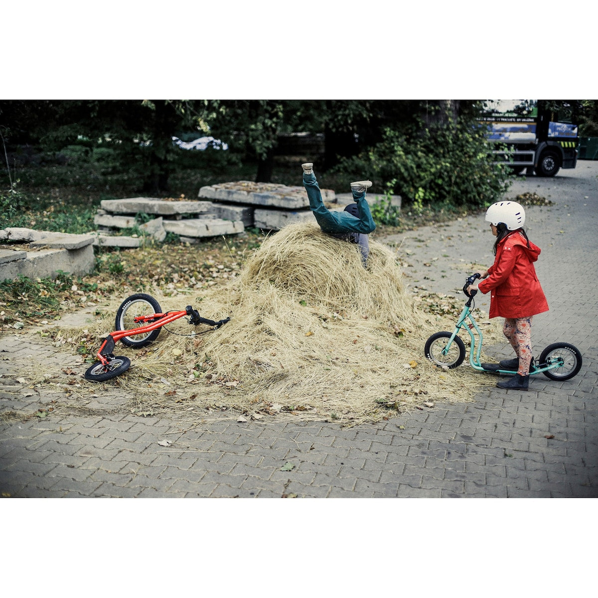 Sparkesykkel med lufthjul 12" fra 4 år 111 cm - EDUPLAY