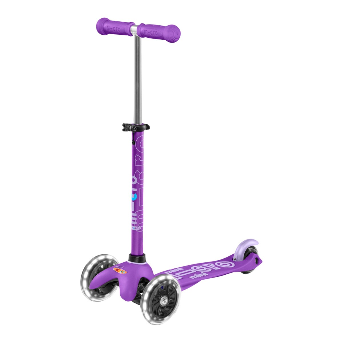 Sideprofil av Sparkesykkel Mini Micro Deluxe LED fra 2 år