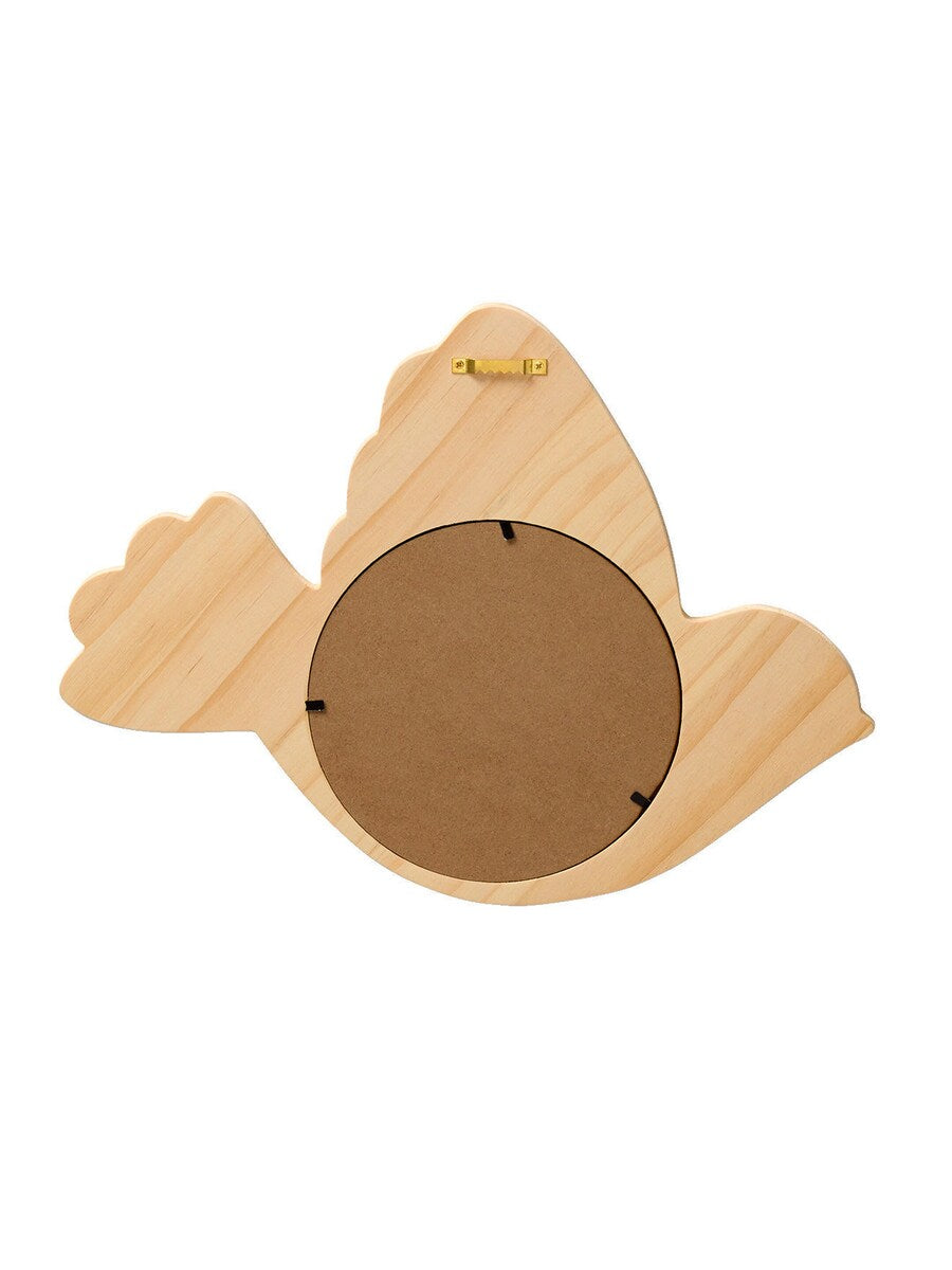 Speil fugleform i tre 35,5 x 26,5 cm til barnerom nærbilde