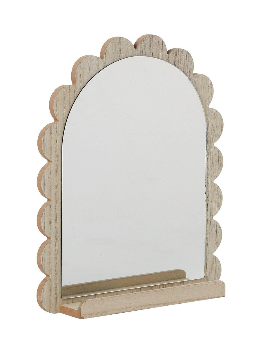 Speil med hylle FESTON til barnerom 31x26 cm MDF forfra
