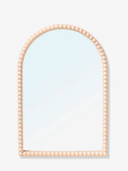 Speil med treperler i tre 40 cm beige barnerom forside
