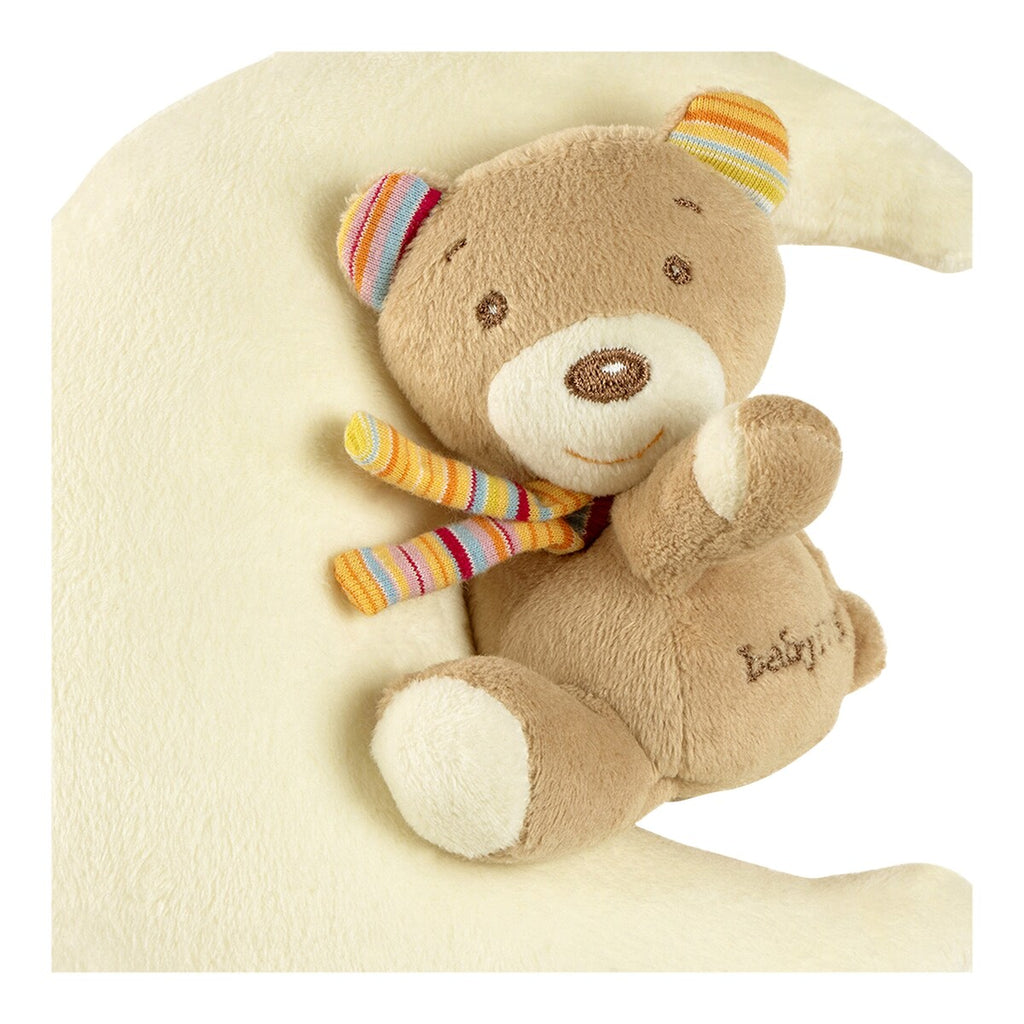 Spilledåse bamse i måne Rainbow 20 cm, Brahms vuggevise med detaljerte stjerner