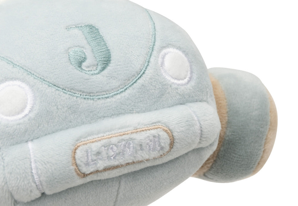 Spilledåse bil On The Go i sea green detalj av vindu og hjul