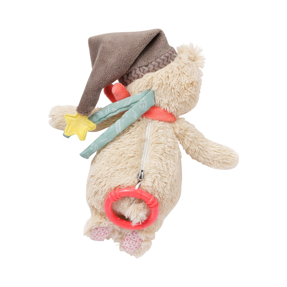 Spilledåse bjørn Bruno 20 cm bakside