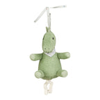 Spilledåse dino Rexi 16 cm med festebånd bakside