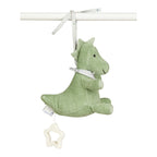 Detalj av spilledåse dino Rexi 16 cm med festebånd