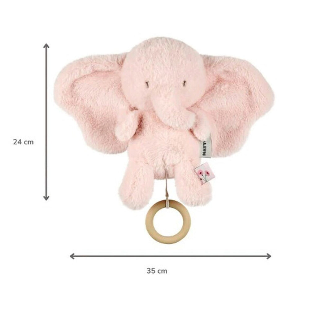 Spilledåse elefant FanFan 24 cm bakside