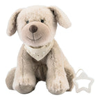 Spilledåse hund Lucky 25 cm bakside
