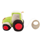 Detalj av spilleverk i Spilledåse traktor 15 cm Old MacDonald