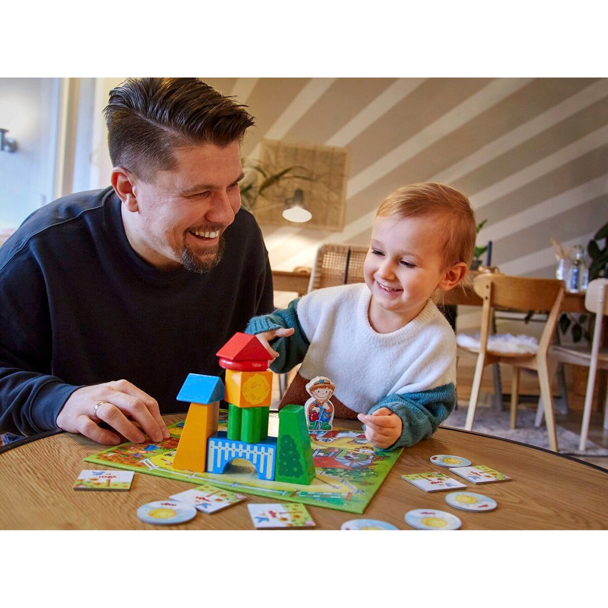 Barn spiller Spillsamling med 10 bondegårdsspill i tre fra 24 mnd