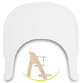 Spisebrett og bord for Arketa barnestol Click Tray hvit forfra