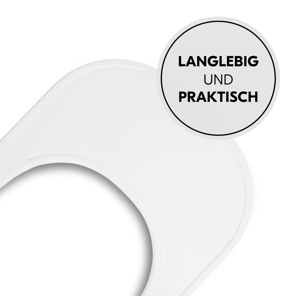 Spisebrett og bord for Arketa barnestol Click Tray hvit i bruk