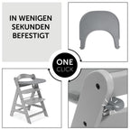 Montert spisebrett og bord Click Tray til Alpha barnestol
