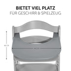 Spisebrett og bord Click Tray til Alpha barnestol med leker