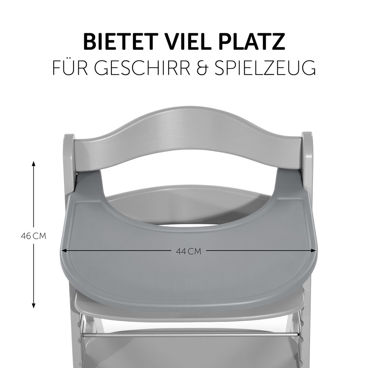Spisebrett og bord Click Tray til Alpha barnestol med leker