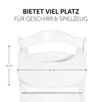 Oversikt over Spisebrett og bord Click Tray til Alpha barnestol hvit i rommet