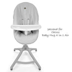 Spisebrett & setetrekk til Baby Hug 4 in 1 Air barnestol detalj av frottétrekk