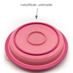 Nærbilde av drikkekopp fra spisesett 4 deler med tallerken, bestikk og drikkekopp, rosa - Nuk